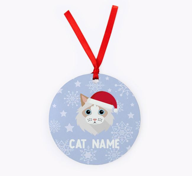 Snowflake: Personalized {breedCommonName} Christmas Decoration
